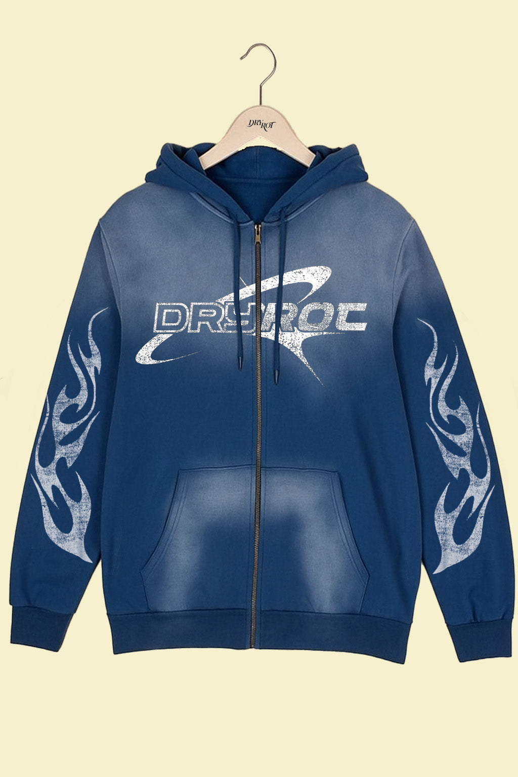 DRY ROT ROUGH RIDER HOODIE BLUE