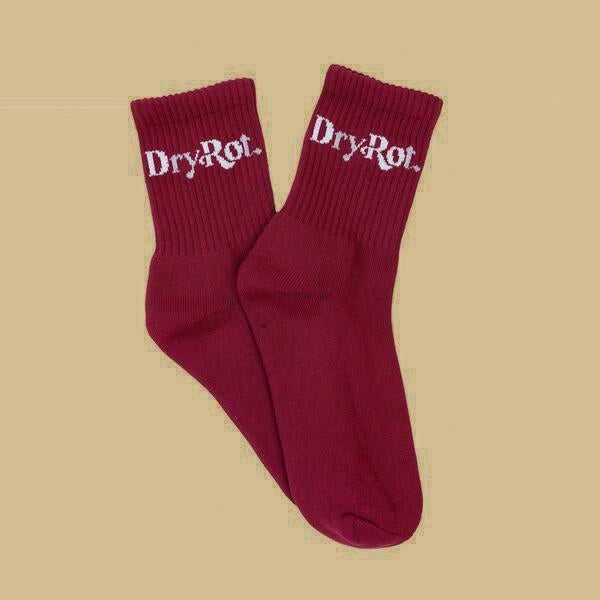 DRY ROT BURGUNDY SOCKS